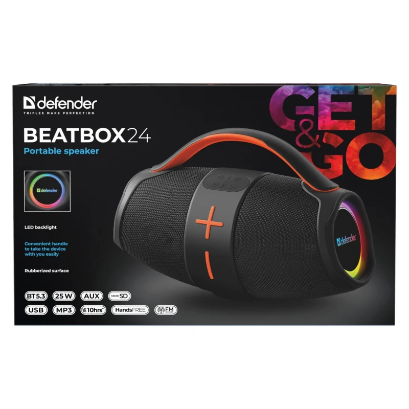 Defender głośnik BEATBOX 24, 25W, czarny