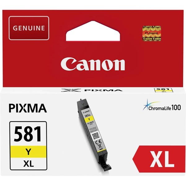 Canon oryginalny ink / tusz CLI-581Y XL, yellow, 8,3ml, 2051C001, very high capacity, Canon PIXMA TR7550,TR8550,TS6150,TS6151,TS81