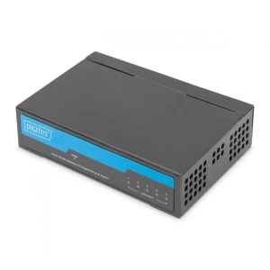 Switch niezarządzalny DIGITUS 5-portowy Gigabit Ethernet 10/100/1000 Mini Metal Box