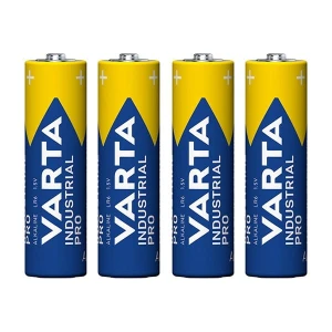 Bateria alkaliczna, paluszek, AA, 1.5V, Varta, folia, 4-pack, VAR-LR6IND, Industrial Pro