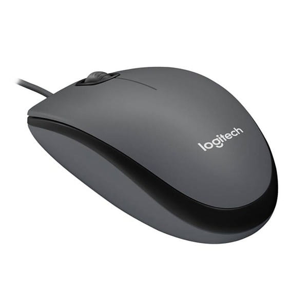 Mysz przewodowa, Logitech M90, szara, optyczna, 1000DPI