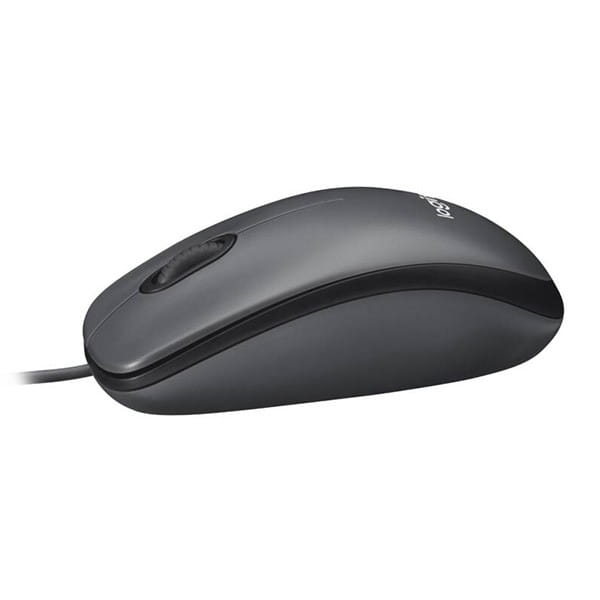 Mysz przewodowa, Logitech M90, szara, optyczna, 1000DPI