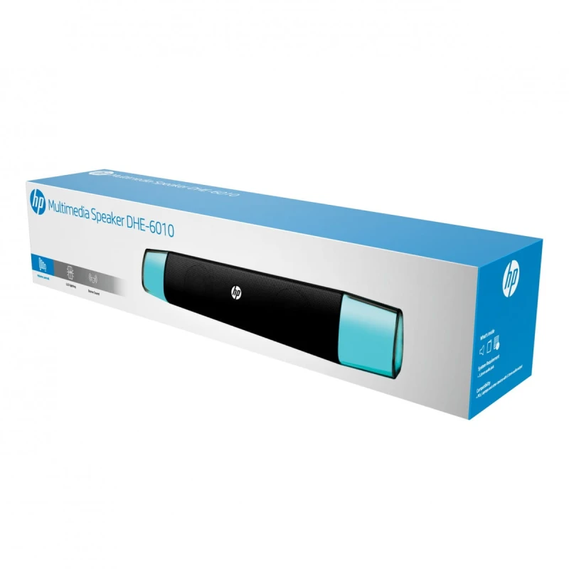 HP Soundbar DHE-6010, 6W, czarny, 3,5 mm jack/ bluetooth, podświetlenie