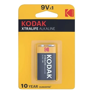 Bateria jednorazowa alkaliczna, paluszek, 9VA, 9V, Kodak, blistr, 1-pack, KOD-9VAXT, Alkaline XTRALIFE