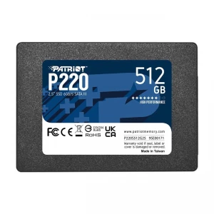 Dysk SSD Patriot P220 512GB 2.5" SATA3 (550/500 MB/s) 7mm