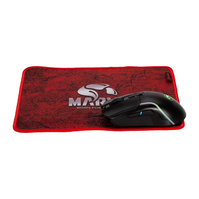 Marvo LOOT 40, zestaw klawiatura mysz dla gracza, podkładka, klawiatura, CZ/SK, do gry, membranowa rodzaj przewodowa (USB), czarna