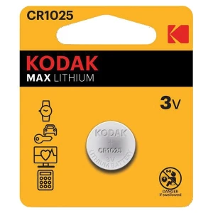 Bateria jednorazowa litowa, guzikowa, CR1025, 3V, Kodak, blistr, 2-pack, KOD-1025BL2