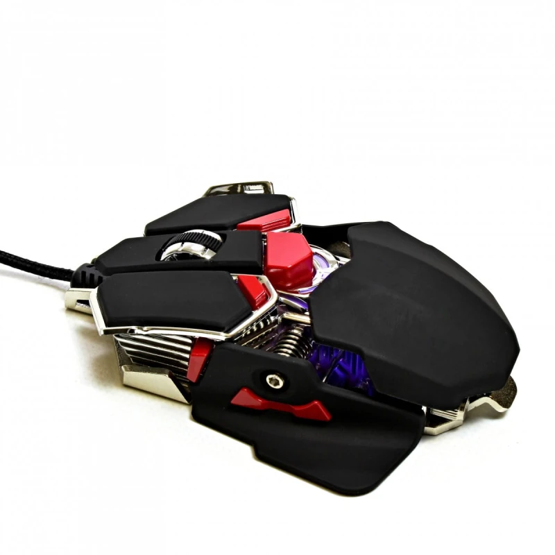 RED FIGHTER Mysz M1, 4000DPI, optyczna, 10kl., 1 scroll, przewodowa USB, czarna, do gry