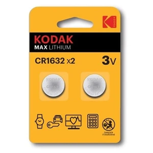 Bateria jednorazowa litowa, guzikowa, CR1632, 3V, Kodak, blistr, 2-pack, KOD-1632BL2