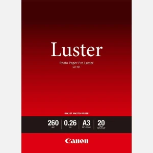 Canon LU-101 Photo Paper, LU-101, foto papier, połysk, 6211B007, biały, A3, 260 g/m2, 20 szt., atrament