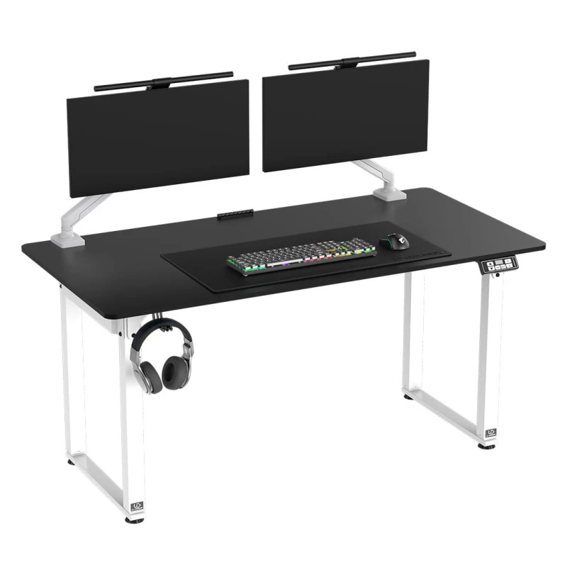Biurko, elektycznie regulowany, 160X75 cm, 72-118 cm, UPLIFT, z podkładką pod mysz XXL, ULTRADESK