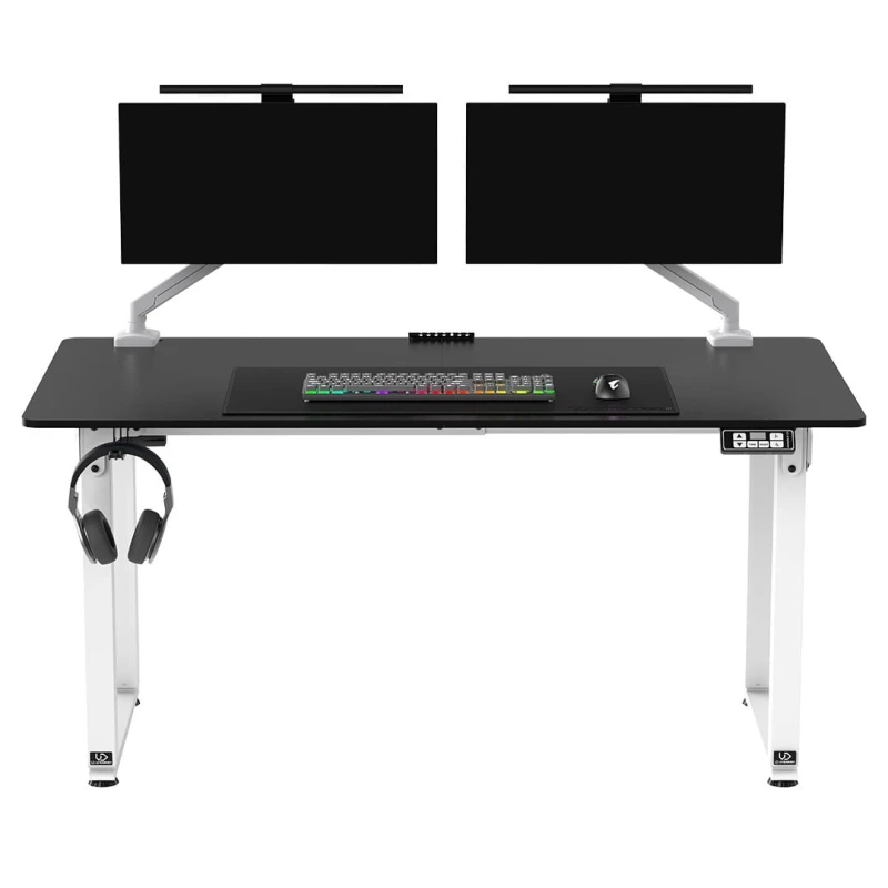 Biurko, elektycznie regulowany, 160X75 cm, 72-118 cm, UPLIFT, z podkładką pod mysz XXL, ULTRADESK