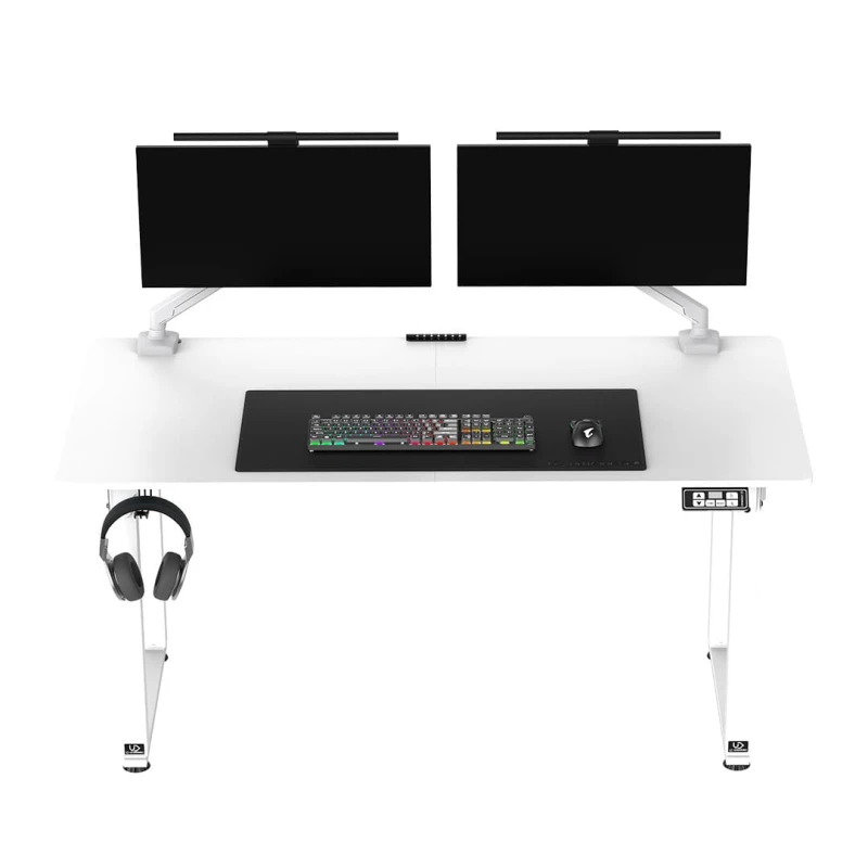 Biurko, elektycznie regulowany, 160x75 cm, 72-118 cm, UPLIFT, z podkładką pod mysz XXL, ULTRADESK