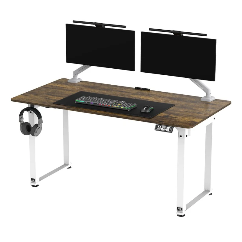 Biurko, elektycznie regulowany, 160x75 cm, 72-118 cm, UPLIFT, z podkładką pod mysz XXL, ULTRADESK