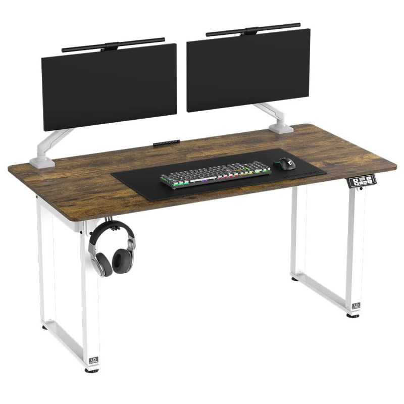 Biurko, elektycznie regulowany, 160x75 cm, 72-118 cm, UPLIFT, z podkładką pod mysz XXL, ULTRADESK