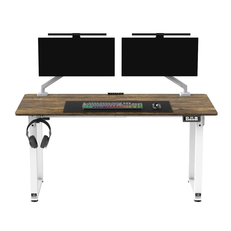 Biurko, elektycznie regulowany, 160x75 cm, 72-118 cm, UPLIFT, z podkładką pod mysz XXL, ULTRADESK