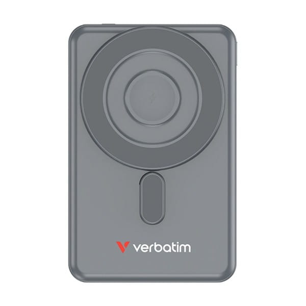 Verbatim, 5V, ładowanie telefonu, 32251, 5 000mAh, Mocowanie magnetyczne, szara