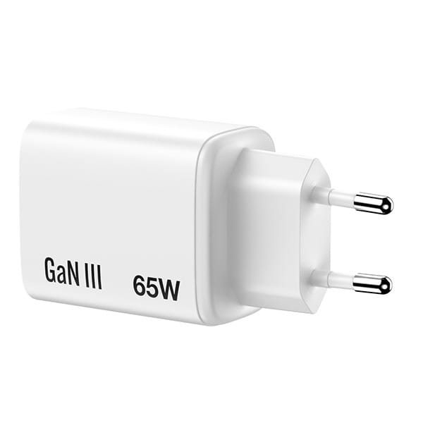 Verbatim Essentials, Ładowarka sieciowa GaN USB-A QC 3.0, 2 USB-C PD 3.0, biała, 65W, wtyczki EU/UK/US/AUS