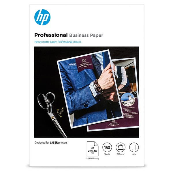 HP PROF MATTE FSC, papier, matowy, biały, A4, 200 g/m2, 150 szt., 7MV80A, niewymieniono