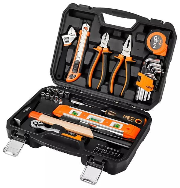 Zestaw narzędzi10-200, 60 szt., rozmiar 1/4, walizka, NEO TOOLS
