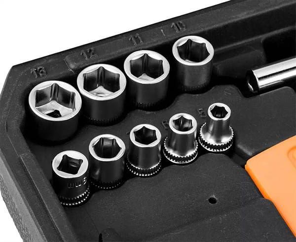 Zestaw narzędzi10-200, 60 szt., rozmiar 1/4, walizka, NEO TOOLS