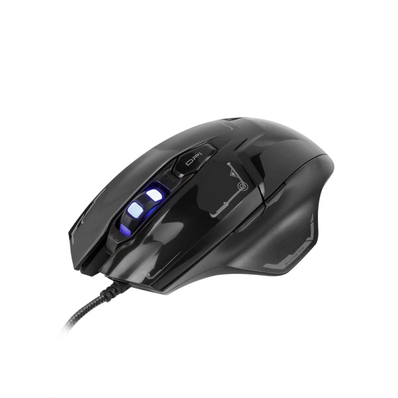 E-Blue Mysz Mazer, 2500DPI, optyczna, 6kl., 1 scroll, przewodowa USB, czarna, do gry