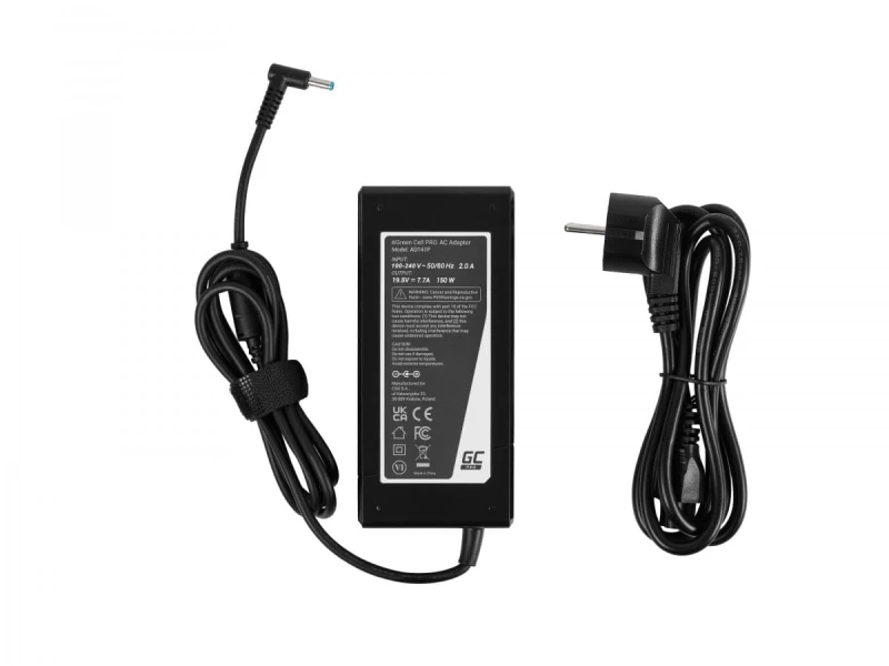 Ładowarka / ładowarka Green Cell do 19.5V 7.7A 150W do HP ZBook 15 G3 G4 G5 G6 Omen 15-bs092nf