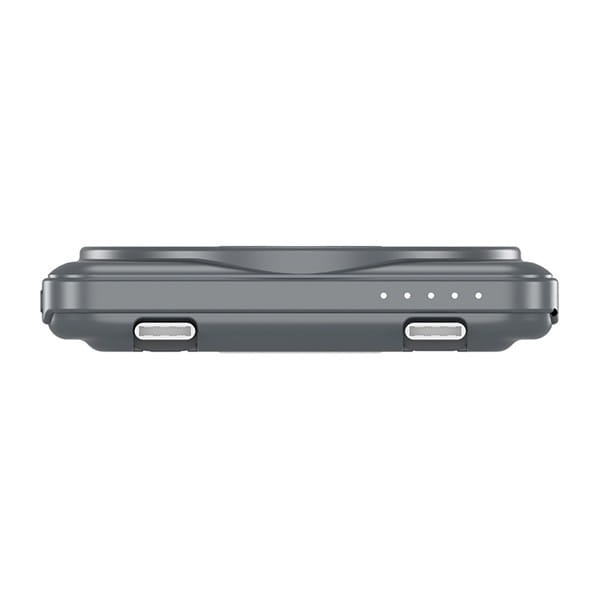 Verbatim, Powerbank Charge ,n, Go z dwoma kablami, 5V, ładowanie telefonu, 32251, 5 000mAh, Mocowanie magnetyczne, szara