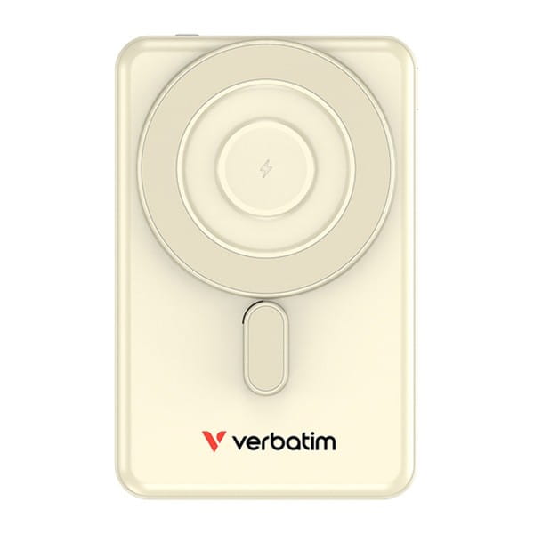 Verbatim, Powerbank Charge ,n, Go z dwoma kablami, 5V, ładowanie telefonu, 32253, 5 000mAh, Mocowanie magnetyczne, złota
