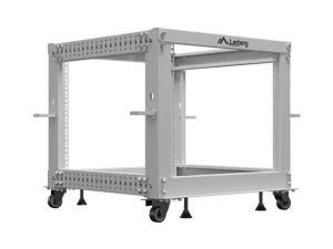 Stojak Open Rack 19" Lanberg 600x600 - 1100 regulowany szary