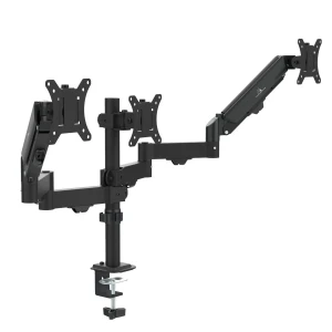 Uchwyt na 3 monitory Maclean MC-137, sprężyna gazowa, 17"-27", 2-8kg, czarny