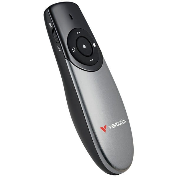 Bezprzewodowy prezenter Focus, 2.4Ghz, szaro czarny, Verbatim