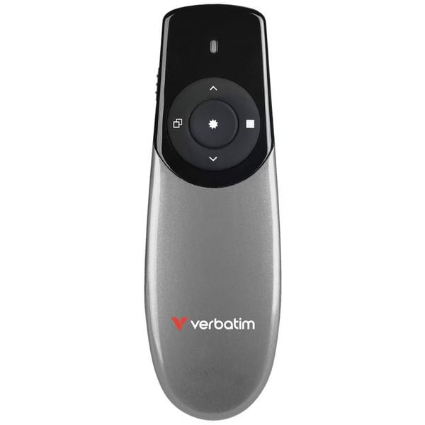 Bezprzewodowy prezenter Focus, 2.4Ghz, szaro czarny, Verbatim