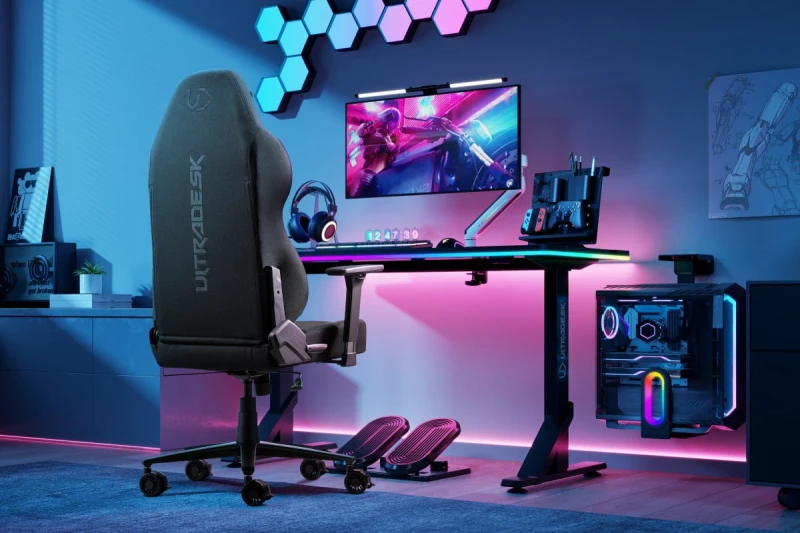 Dla gracza fotel Ultradesk OVERLORD, czarna