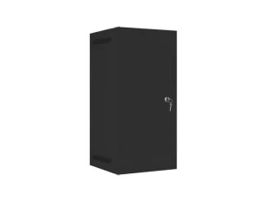 Szafa instalacyjna Rack wisząca 10" 12U 280x310mm czarna Lanberg (flat pack) drzwi metalowe - OTW OPAK