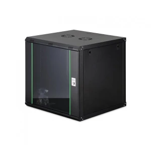 Szafa sieciowa wisząca jednosekcyjna DIGITUS Dynamic 19" 12U, 600x600, drzwi szyba, czarny, niezmontowana, 60kg