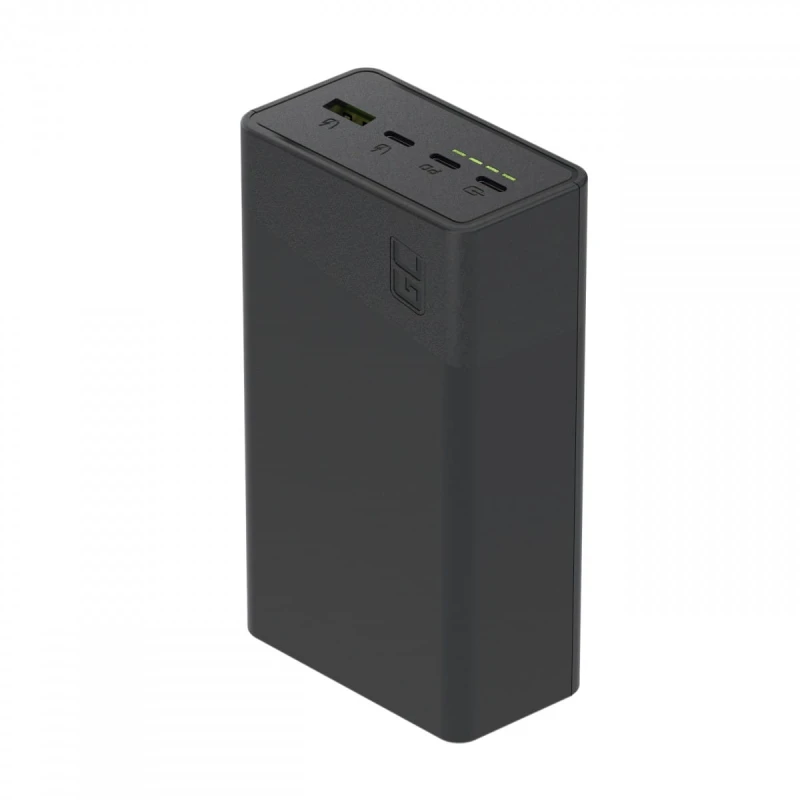 Greencell PowerPlay 30 - kolor czarny power bank z 30, 000mAh, 22.5W, 4 ports