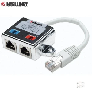 Rozdzielacz Intellinet RJ45x2 ekaranowany - OTW OPAK