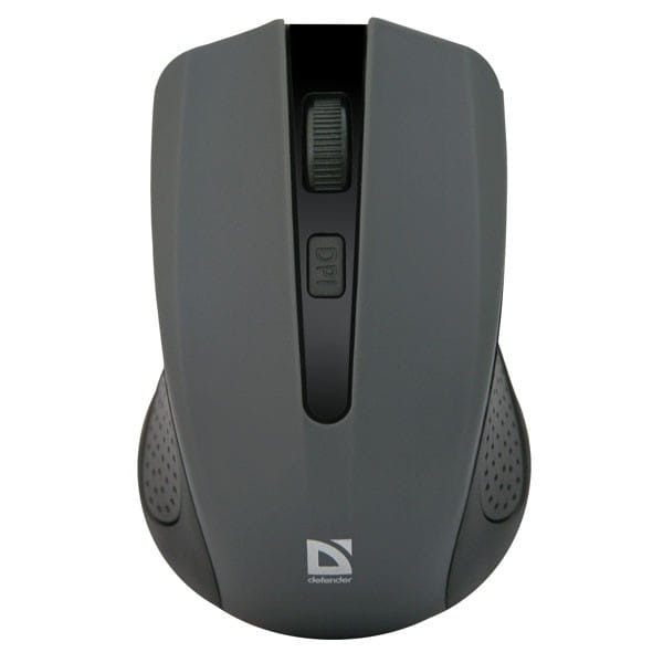 Defender Mysz Accura MM-935, 1600DPI, 2.4 [GHz], optyczna, 4kl., 1 scroll, bezprzewodowa, szara, 2 szt AAA, nano-odbiornik, zasięg