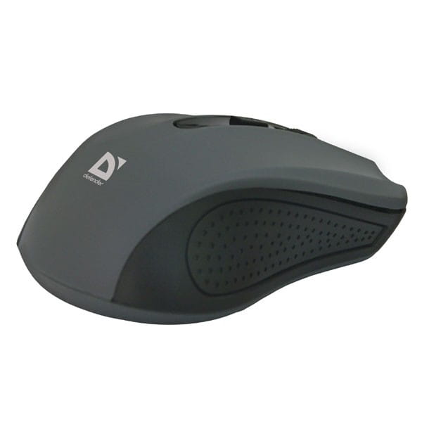 Defender Mysz Accura MM-935, 1600DPI, 2.4 [GHz], optyczna, 4kl., 1 scroll, bezprzewodowa, szara, 2 szt AAA, nano-odbiornik, zasięg