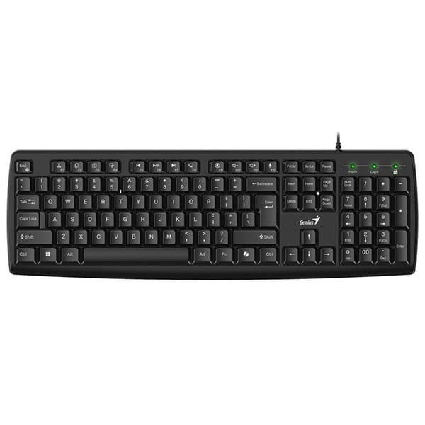 Genius KB-123 klawiatura przewodowa (USB) CZ/SK, czarna