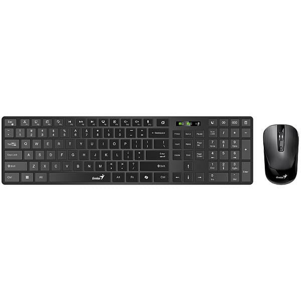 Genius SlimStar 8250 Zestaw klawiatura i mysz bezprzewodowa CZ/SK, czarna