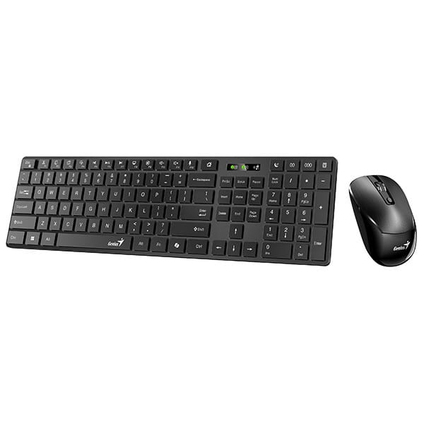 Genius SlimStar 8250 Zestaw klawiatura i mysz bezprzewodowa CZ/SK, czarna