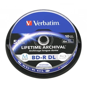 Verbatim BD-R DL, 50 GB, LIFETIME ARCHIVAL, spindle, 43847, 6x, 10 szt, do archiwizacji danych