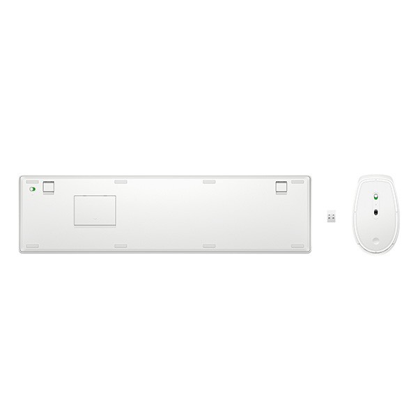 HP 655 zestaw klawiatura bezprzewodowa CZ/SK, biała z myszą optyczną bezprzewodową, AAA, klasyczna, 2.4 [GHz]