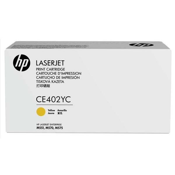 HP oryginalny toner CE402YC, yellow, 7800s, produkt kontraktowy