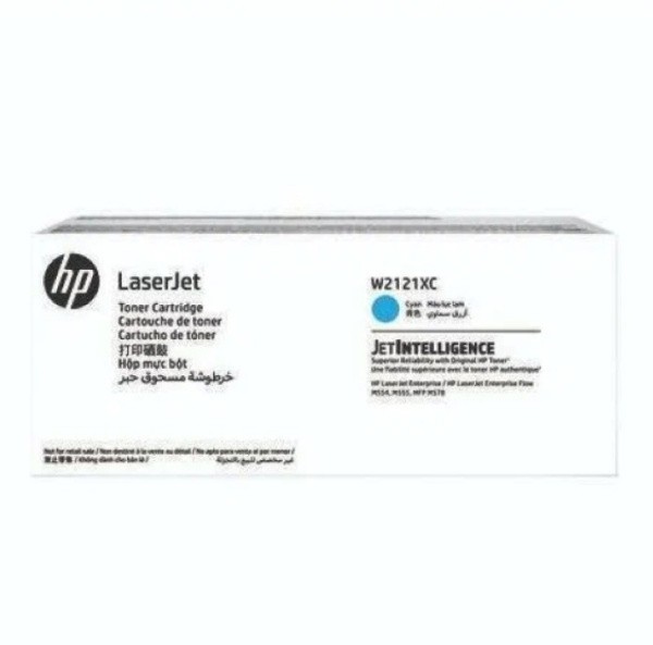HP oryginalny toner W2121XC, HP 212XC, cyan, 10000s, produkt kontraktowy