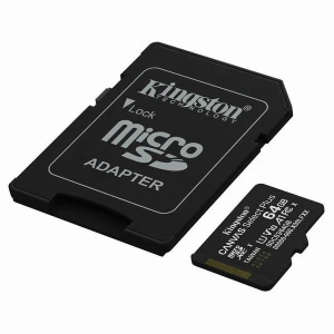Kingston karta Canvas Select Plus, 64GB, micro SDXC, SDCS3/64GB, UHS-I U1 (Class 10), z adapterm, A1