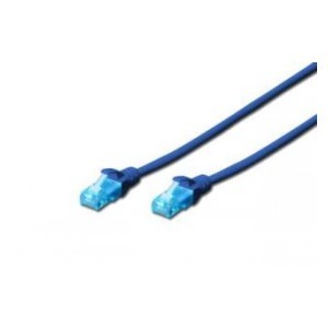 Patchcord DIGITUS UTP kat. 5e 2m PVC niebieski
