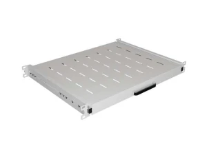 Półka wysuwana do szaf Rack 19" Lanberg szara 1U/445x350mm udźwig do 35kg, montaż 4 punktowy